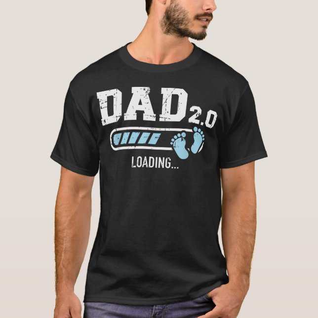 2Nd Second Time Dad Loading Bar Baby T-Shirt (Front)