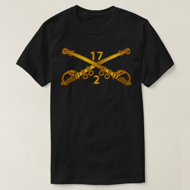 2nd Sqn 17th Cavalry Branch wo Txt T-Shirt (Design Front)