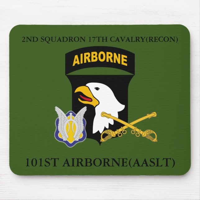 2ND SQUADRON 17TH CAVALRY(RECON) 101ST AIRBORNE  MOUSE MAT (Front)
