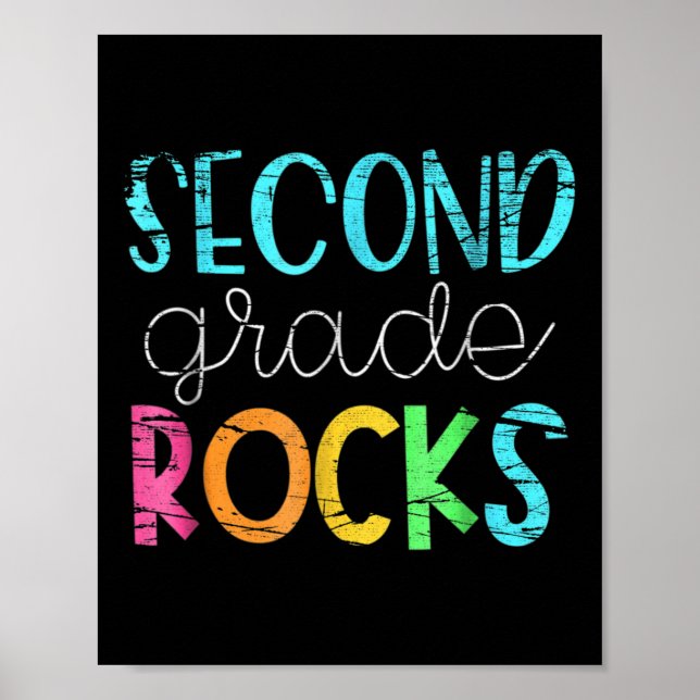 2nd Teacher Team - Second Grade Rocks  Poster (Front)