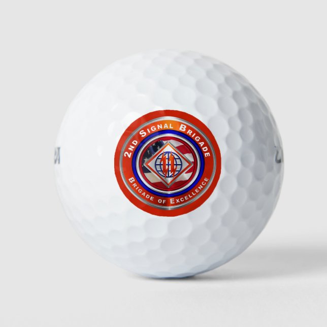 2nd Theatre Signal Brigade Golf Balls (Front)