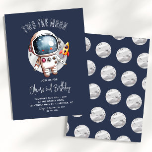 2nd Two The Moon Birthday Invitation
