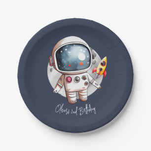 2nd Two The Moon Birthday Paper Plate