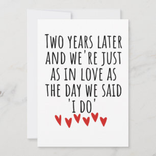 2nd wedding anniversary card
