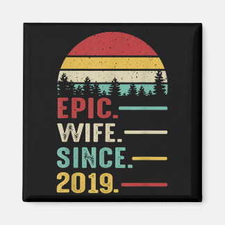 2nd Wedding Anniversary Gift for Her Epic Wife Magnet