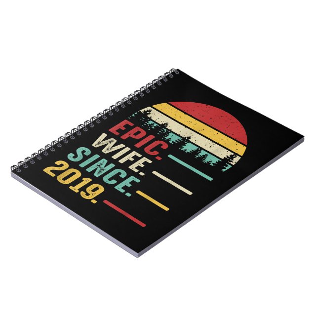 2nd Wedding Anniversary Gift for Her Epic Wife Notebook (Left Side)