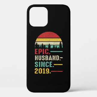 2nd Wedding Anniversary Gift for Him Epic Husband iPhone 12 Pro Case