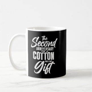2nd Wedding Anniversary Gifts Cotton Him Husband H Coffee Mug