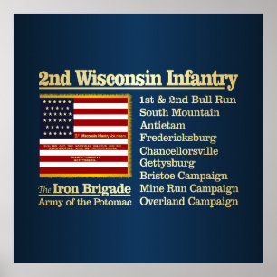 2nd Wisconsin Infantry (BH)  Poster