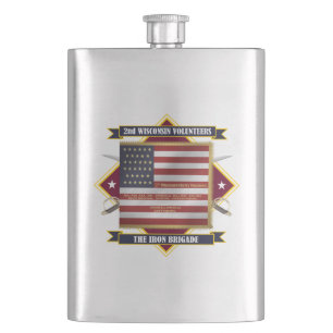 2nd Wisconsin Volunteer Infantry Hip Flask