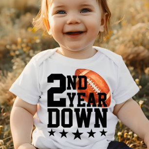 2nd Year Down Sports American Football  Baby T-Shirt