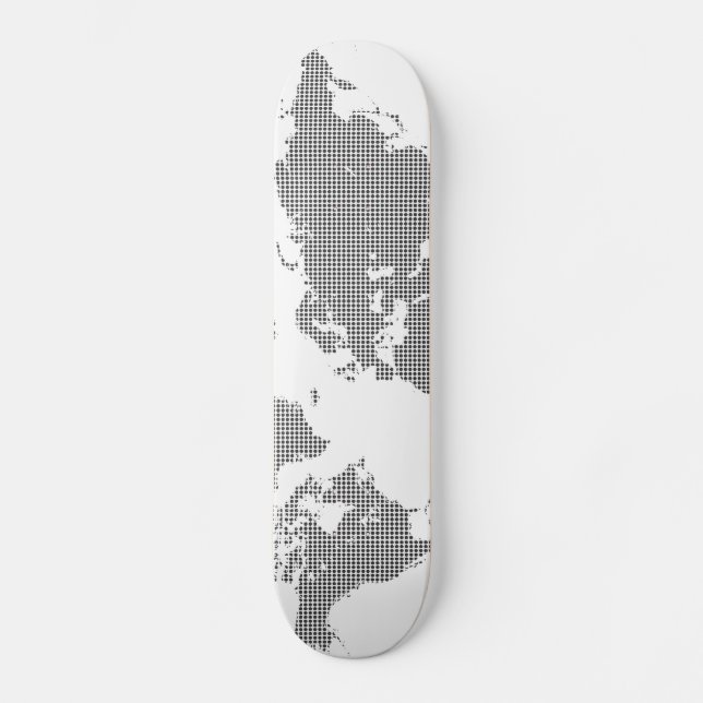 2part workd map (1) skateboard (Front)