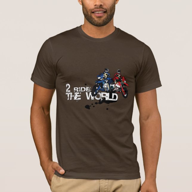 2RTW brown classic T-shirts (Front)
