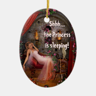2sided customisable Princess Door Hanger Ceramic Tree Decoration