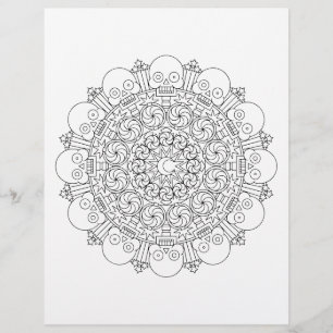 2spooky Halloween Skeleton Mandala Colouring Bundl Flyer