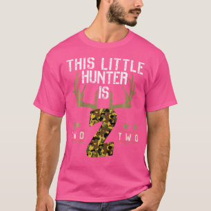 2Th Birthday Funny Deer Hunter Two Years Old Boy H T-Shirt