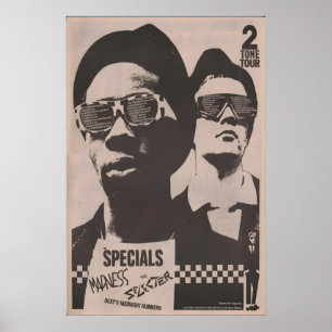 2TONE Poster 1979 original NME Specials, Madness