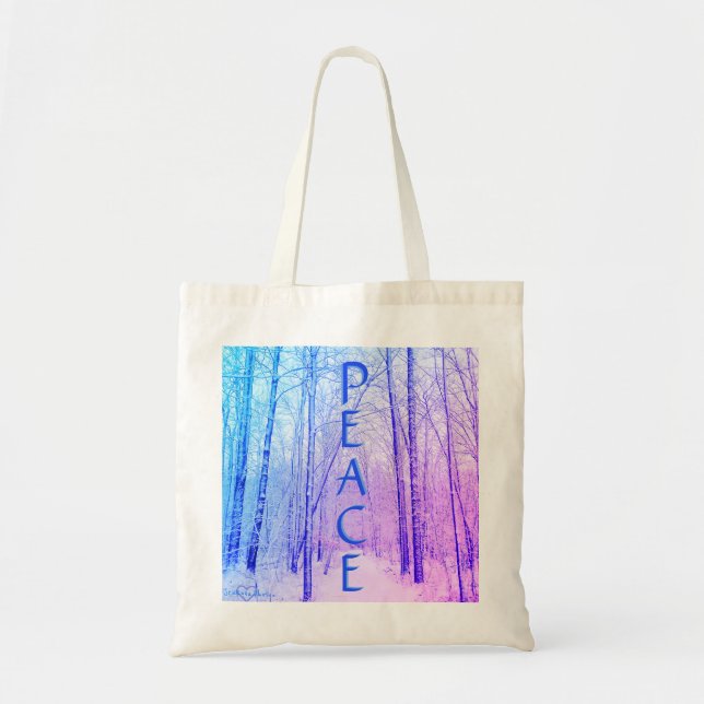 2WINTER PEACE TOTE BAG (Front)