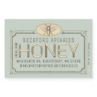 2x3" Metallic Gold 3D Framed Honey Label with Bee