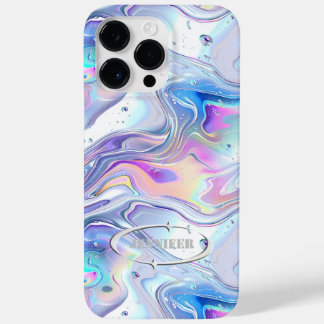 2YK Metallic Futuristic Personalise Name Case-Mate iPhone 14 Pro Max Case