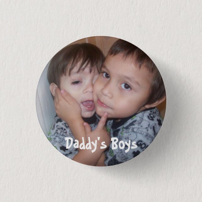 2zele68, Daddy's Boys 3 Cm Round Badge (Front)