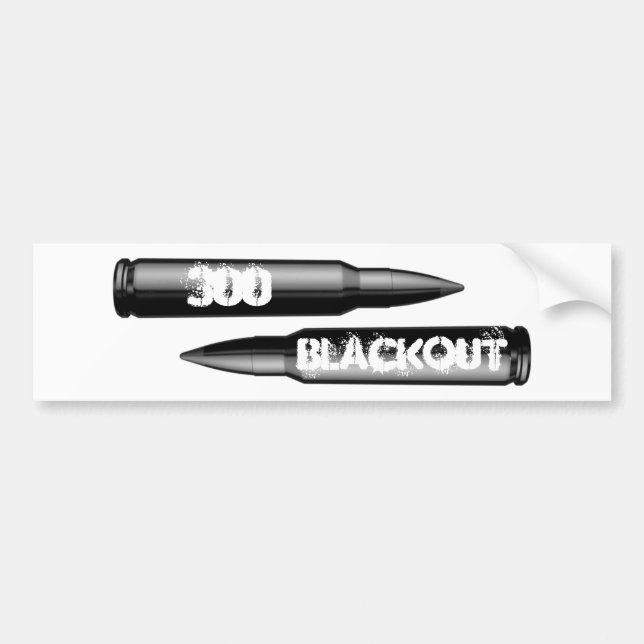 300 Blackout ammo Bumper Sticker (Front)