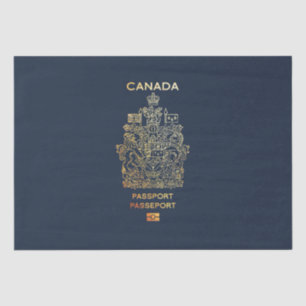 [300] Canadian Passport Cover Tissue Paper