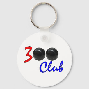 300 Club - Perfect Bowling Game Gift Key Ring