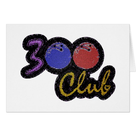 300 CLUB PERFECT GAME IN BOWLING CARD
