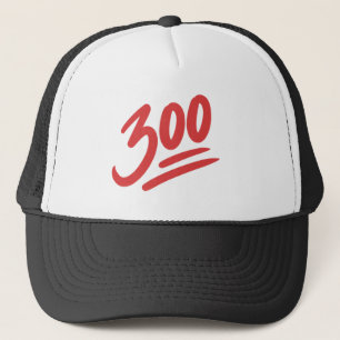 300 Emoji Bowling Perfect Game Score Trucker Hat