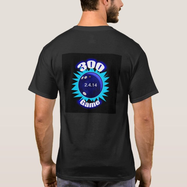 300 Game Blues, 300 Club Bowling, T-Shirt (Back)