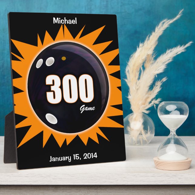 300 Game Orange & Black Plaque (Side)
