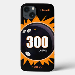 300 Game Orange & Black with name and date iPhone 13 Case