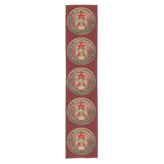 [300] Gold Roman Imperial Eagle Short Table Runner