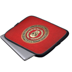 [300] Golden Skull Laptop Sleeve