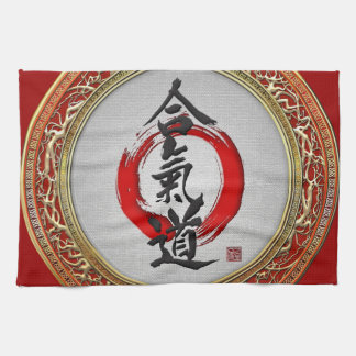 [300] Japanese calligraphy - Aikido Tea Towel