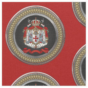 [300] Knights Templar Coat of Arms Fabric