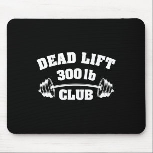 300 Lbs Pound Club Gym Weightlifting Powerlift Dea Mouse Mat
