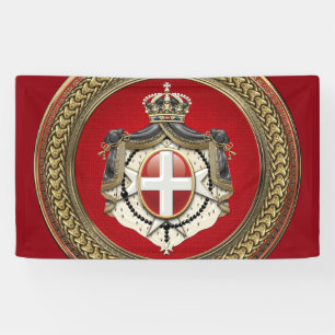 [300] Order of Malta - SMOM Coat of Arms Banner