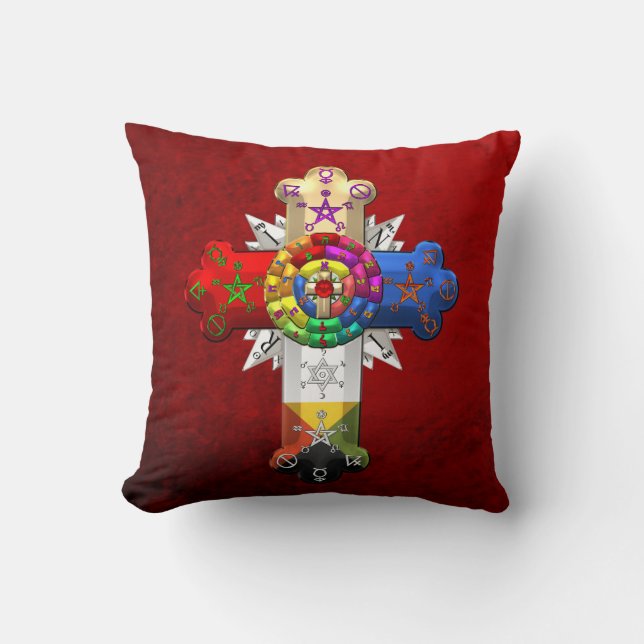 [300] Rosy Cross (Rose Croix) Cushion (Front)