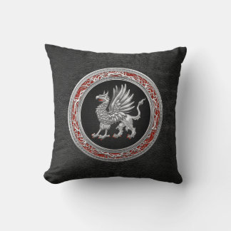 [300] Sacred Silver Griffin Cushion