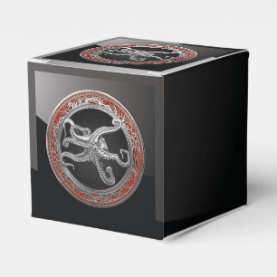 [300] Sacred Silver Octopus in Defensive Posture Favour Box