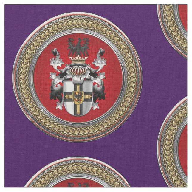 [300] Teutonic Order Coat of Arms Fabric (Close Up)