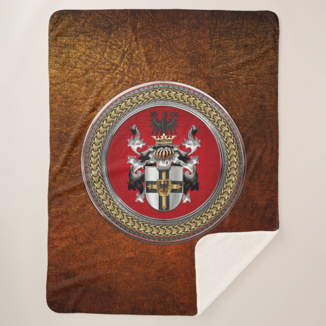 [300] Teutonic Order Coat of Arms Sherpa Blanket (Front)
