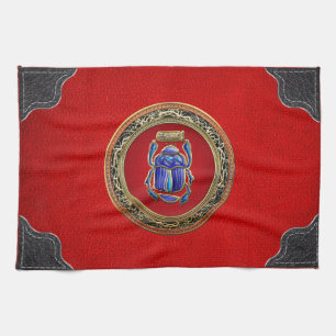 [300] Treasure Trove: Ancient Egyptian Scarab Tea Towel
