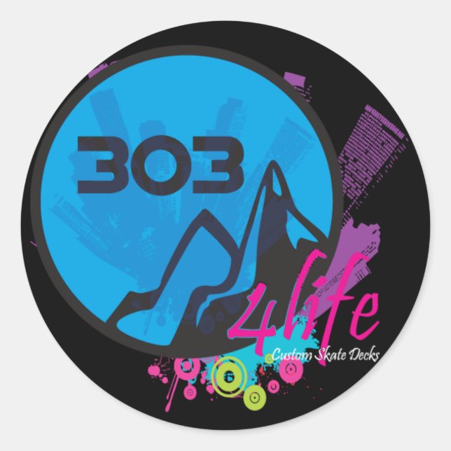 303 4Life Sticker Round (Front)