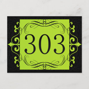 303 Area Code Postcard