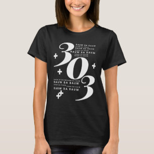 303 Bauw Ba Bauw. The Sound Of The Analogue Synthe T-Shirt