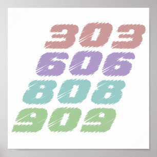 303 Techno Poster