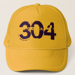 304 WV West Virginia Trucker Cap Hat